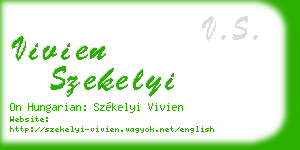 vivien szekelyi business card